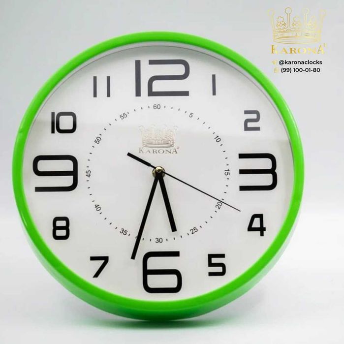 KARONA Devor soat ishlab chiqaruvchidan buyurtma qiling tayyor reklama