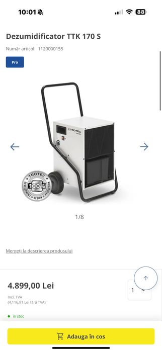 Dezumificator  de vanzare ! Foarte putin folosit