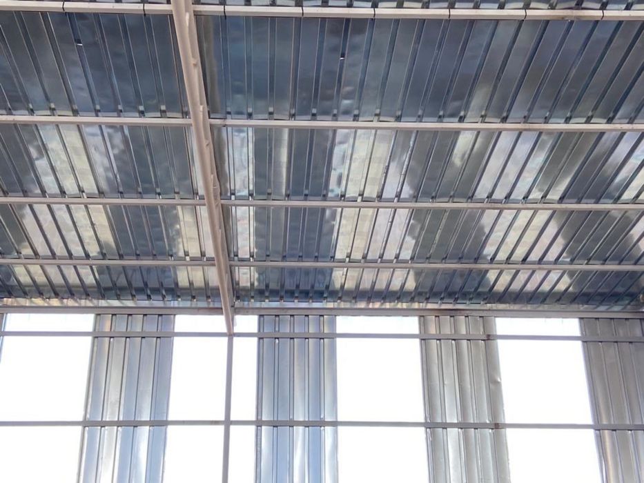 Tablă Cutată Zincată 6M lungime 0.5mm nevopsită pentru hale cută mare