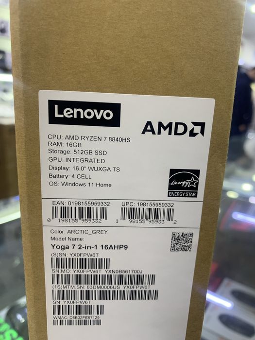 Новый Lenovo Yoga 7 2-in-1