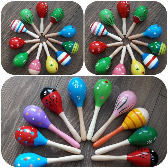 Дървена маракаса / дрънкалка