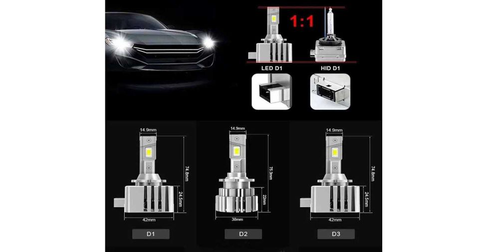 Лед крушки D1S/Д1С за xenon , DR. QUALITY PARTS ,2бр