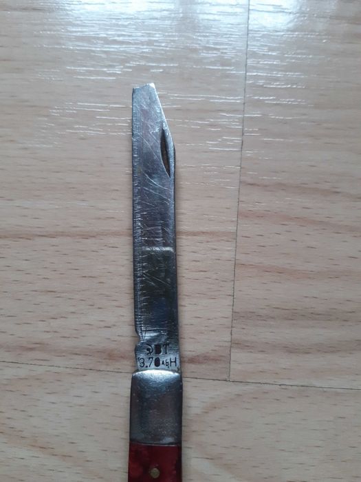 Колекционерско джобно ножче "ВТ" с дефект, ретро