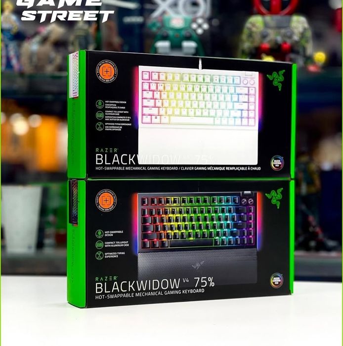 Razer Blackwidow V4 75% Механическая Клавиатура (1шт) СКИДКА