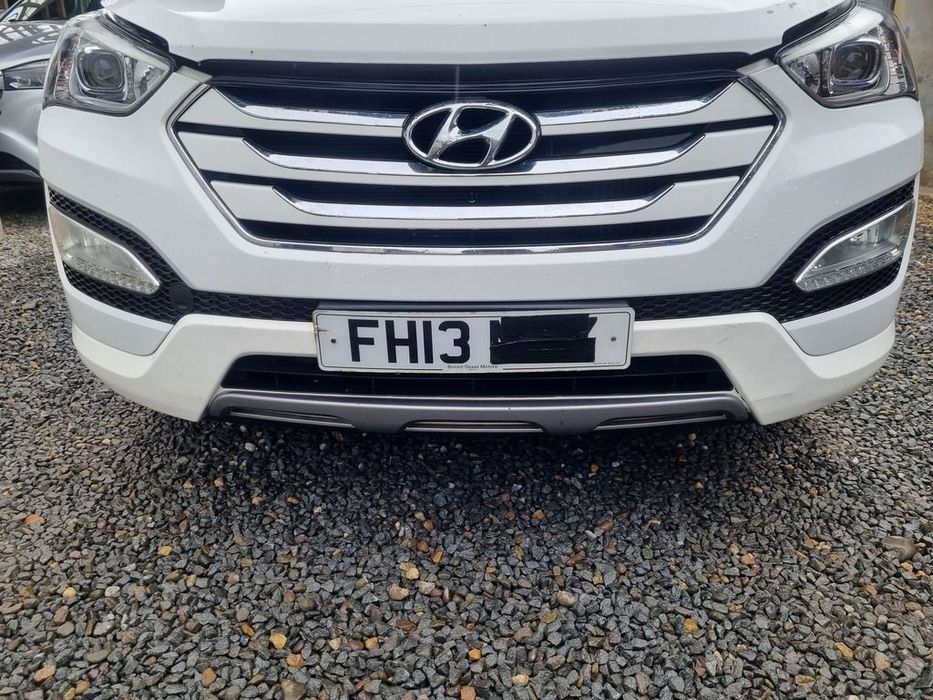 Bara fata Hyundai Santa Fe 3 2012 - 2016 Creamy White NCW (1351) model fara spalatoare far