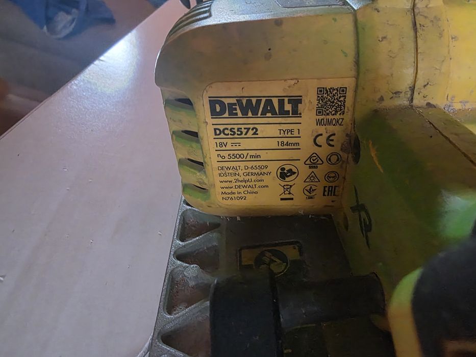 Dewalt DCS 572 circular acumulator 6Ah