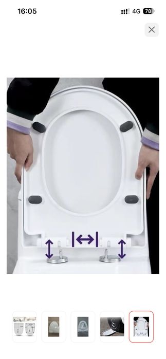 Сиденье для унитаза с доводчиком