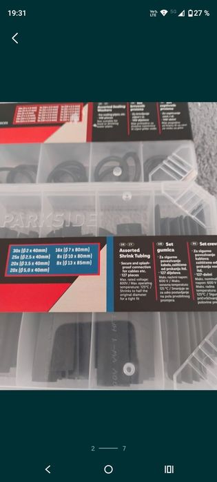 Sortiment de furtunuri contractabile+2xSortiment de garnituri de etans