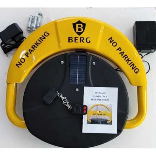 Антипаркинг скоба със соларен панел и 2 дистанционни Berg - нова