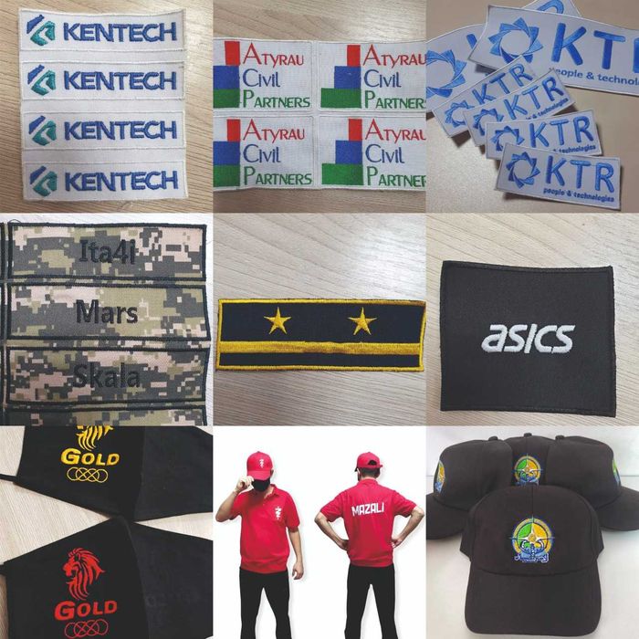 логотипы на спецодежды , принт и вышивку на футболки и бейсболки.