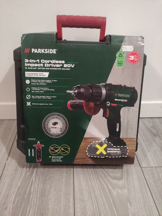 Bormasina cu percutie 3 in 1 Parkside pe acumulator de 20 V