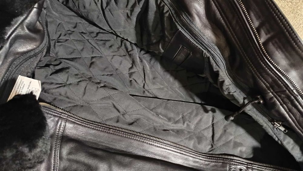 Кожена мъжка полушуба