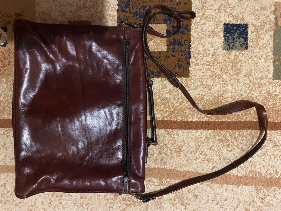 Чанта, естествена кожа, тип дипломатическа