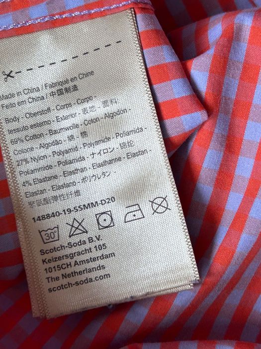 Scotch & Soda хубава памучна риза в ситно каре М размер