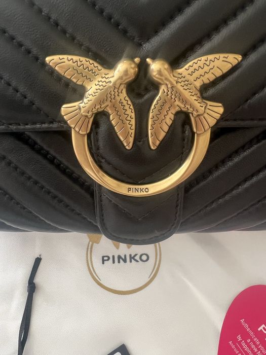 Чанта Pinko от естесвена кожа
