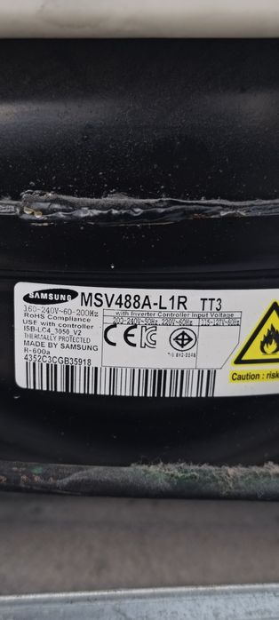 Motor inverter frigider Samsung, capsulă frigider, placa electronică