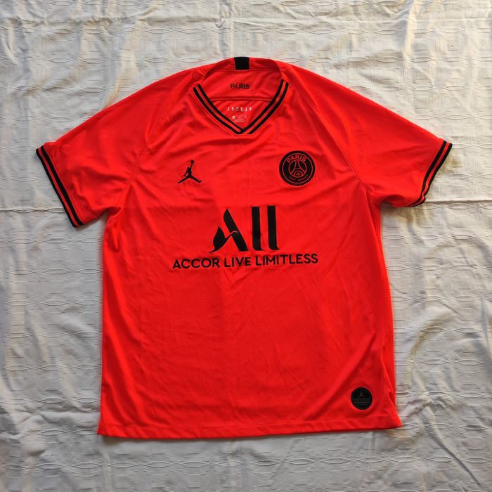 Jordan x PSG T-shirt Coral Mens