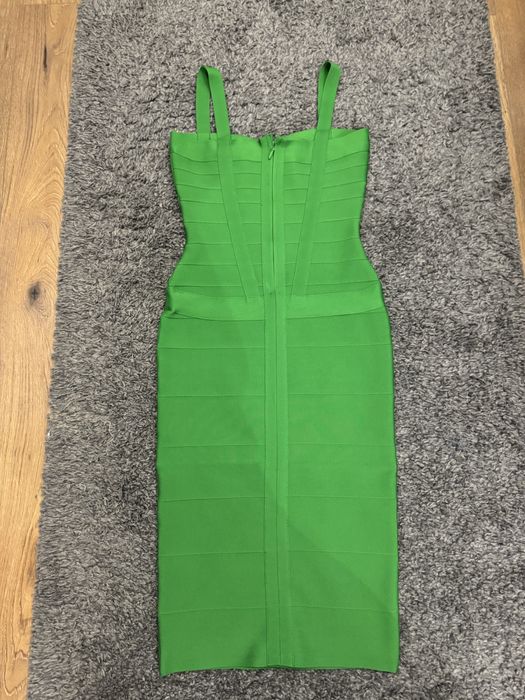 Бандажна зелена рокля