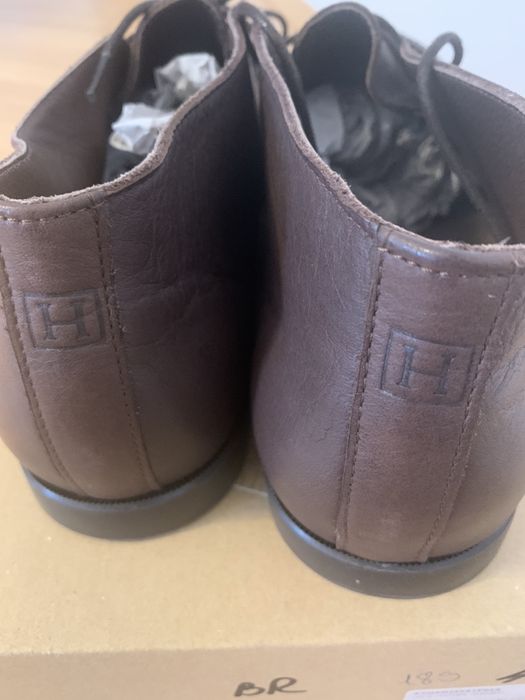 Pantofi ghete maro 42 mocasini hackett