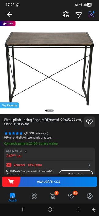 Birou Maro Pliabil care se rabateaza