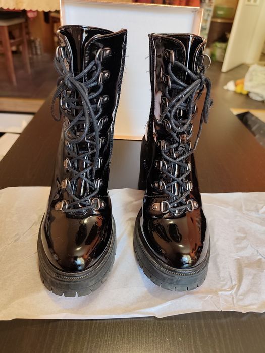 Боти черни еко кожа -NEW YORKE,37- EU, 6.5-US/CAмер