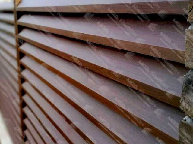 Забор жалюзи из металла