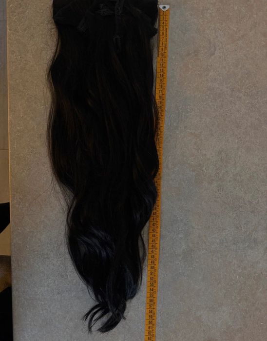 Extensii de păr natural – negre, lungi