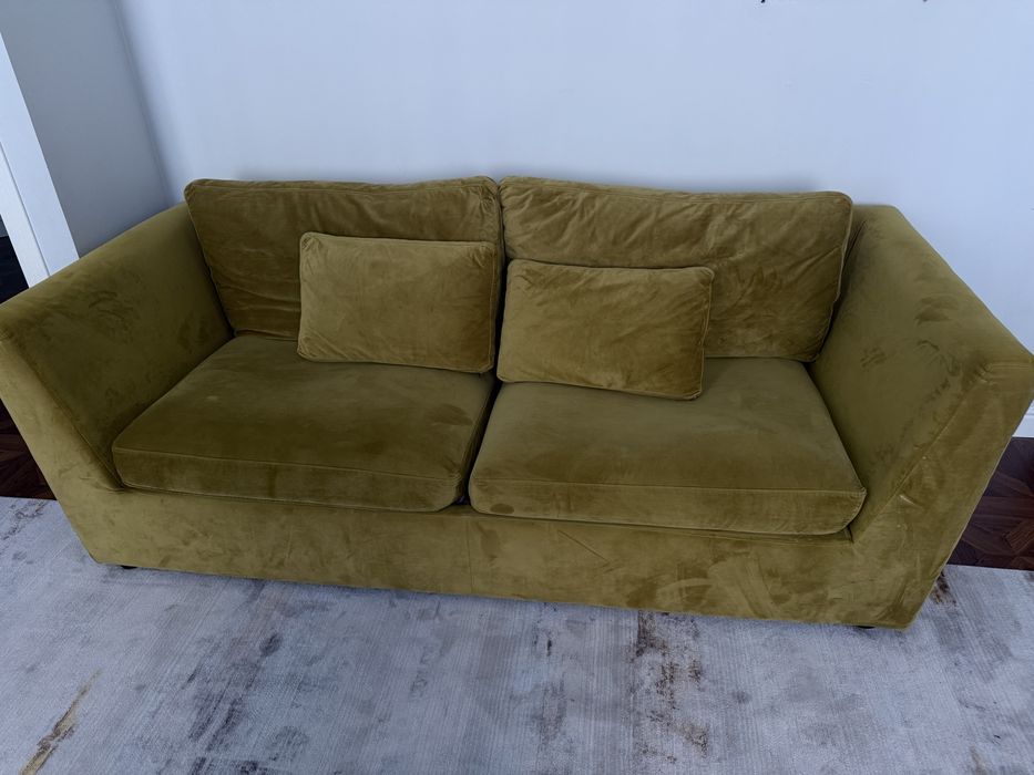 Турецкий диван горчичного цвета