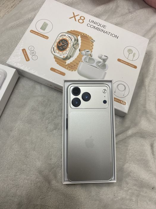 Айфон по оригинал жасалған қасына силығымен