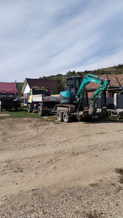 Trailer / platforma utilaje tandem 8,5to