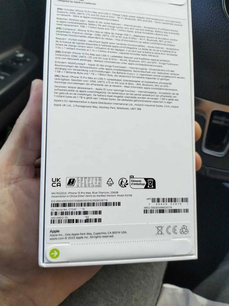 Айфон 15 про макс 256 в краснодаре. Айфон 15 про Макс 256 ГБ. Iphone 15 Pro Max 256 GB серийный номер. 15 Pro Max 256 коробка. 15 Айфон про Макс титановый цвет 256 ГБ.