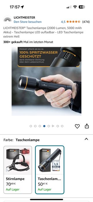 Фенер за лов,риболов,туризъм и др.