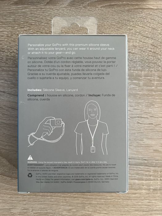 Силиконов протектор GoPro Sleeve + Lanyard за Hero5/6/7/2018