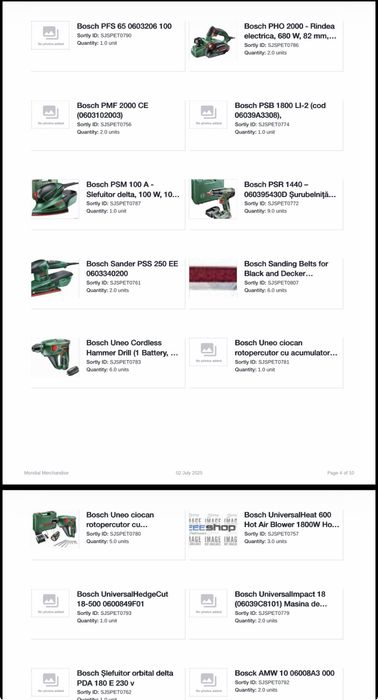 Lichidare stoc scule Bosch, Dremel, KWB, Skil