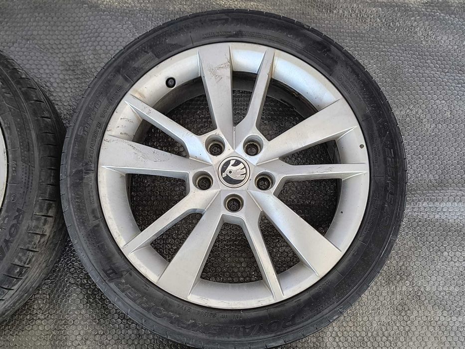 Set 4 Jante Aliaj R17 5x112 Skoda Octavia 3 / Model Denom / Cod OEM 5E0601025BG (12B)