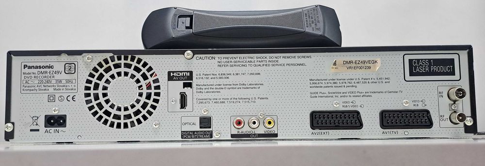 Panasonic DMR-EZ49V HDMI Combo VHS DVD Rec Telec pt Amplificator
