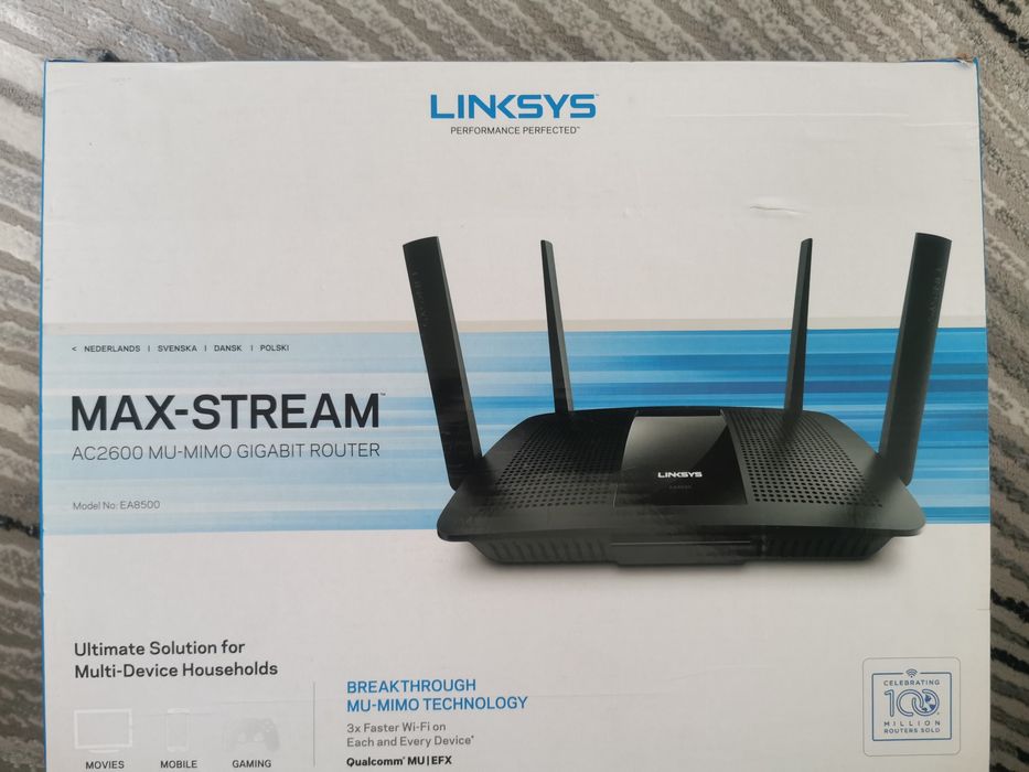 Рутер Linksys EA8500 : Max-Stream AC2600
Linksys EA8500 :: Max-Stream