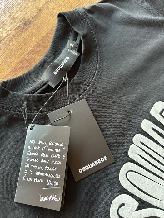 Мъжка,памучна,черна тениска Dsquared
