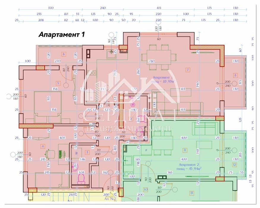 Продава се Тристаен апартамент в Благоевград, Баларбаши - 84 кв.м за 500 €/кв.м - Снимка #1