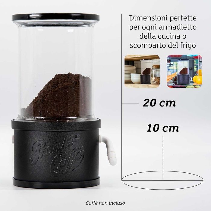 Lavatelli ProntoCaffè Black, Контейнер и Дозатор за смляно кафе до 12ч