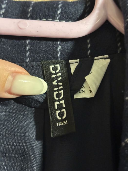 Палто H&M тъмно синьо