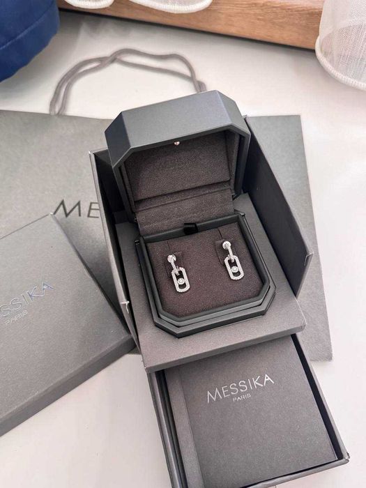 Серьги Messika,  серебро 925 пробы