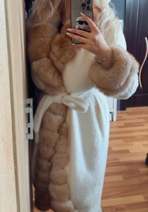 Haina de blana naturala Alcantara / vulpe