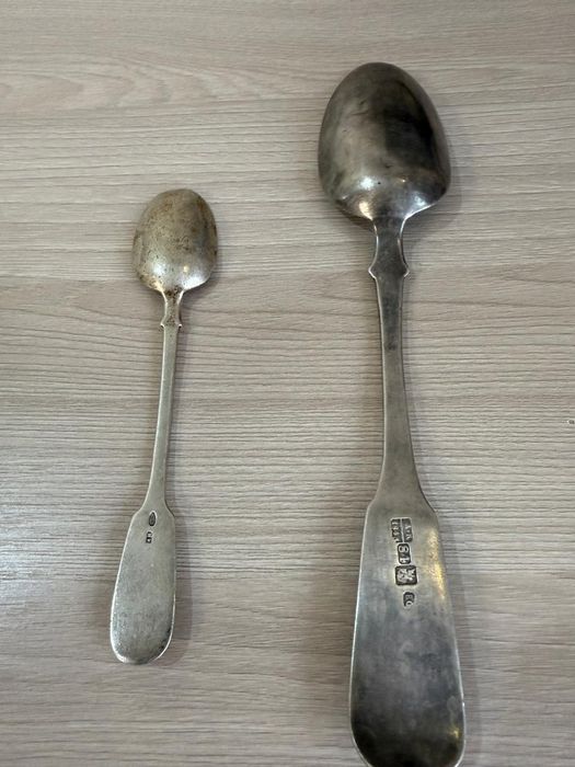 Антиквариат ложки серебро