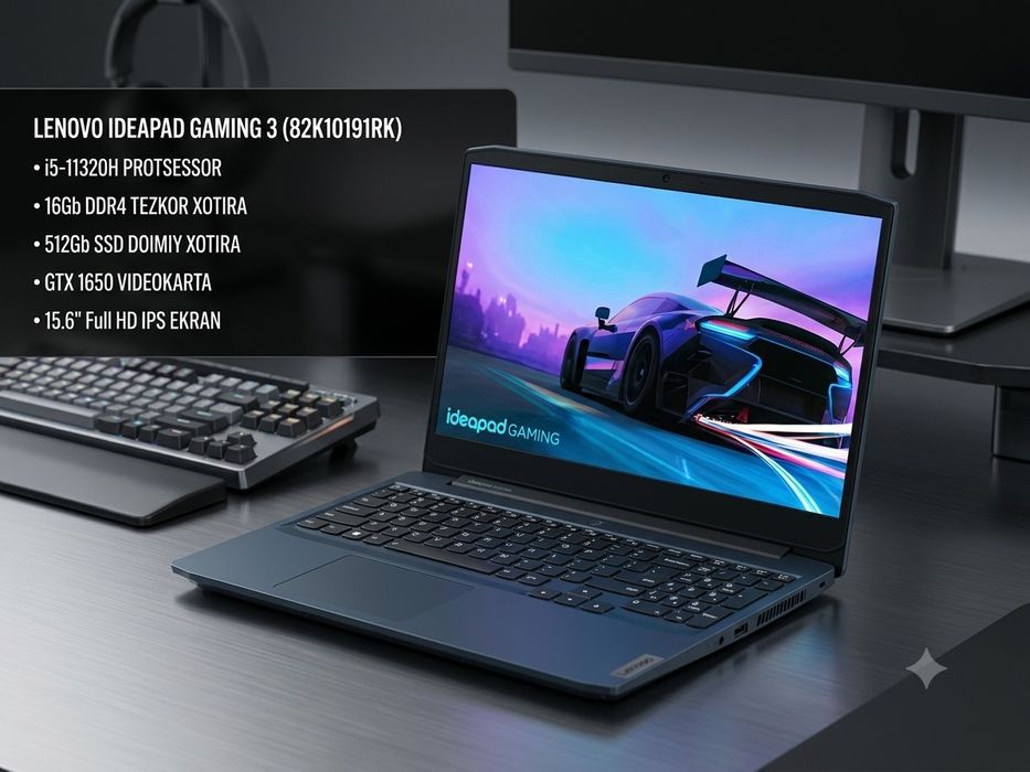 Lenovo IdeaPad Gaming 3 | i5-11320H | 16 GB | 512 SSD | GTX 1650 | Id