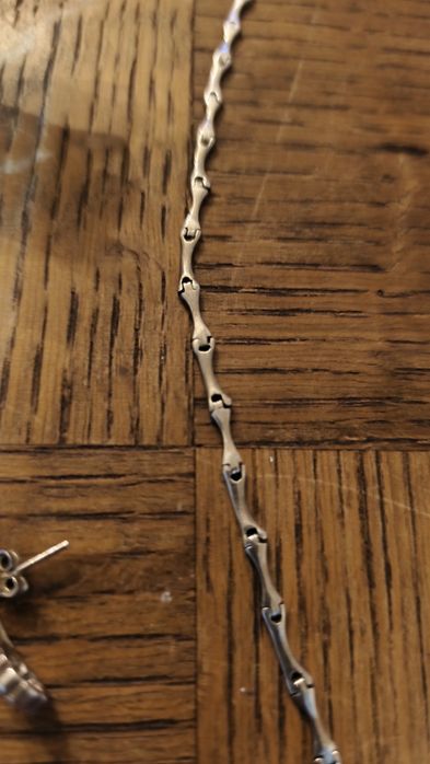 Сребърен комплект-обици,колие,гривна.