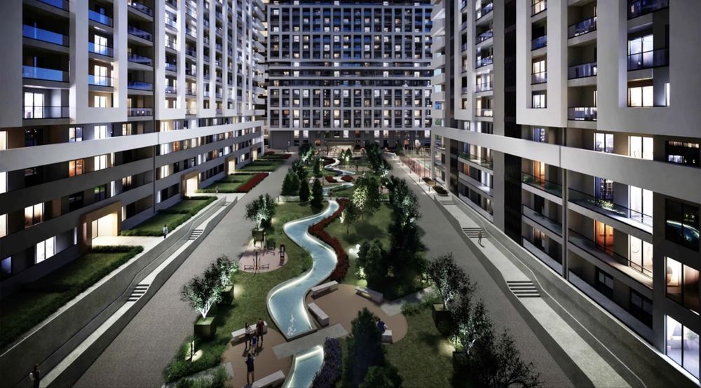 ЖК Blue Hills. Первый этап. А блок. 3х комнатная. Бадамзар.