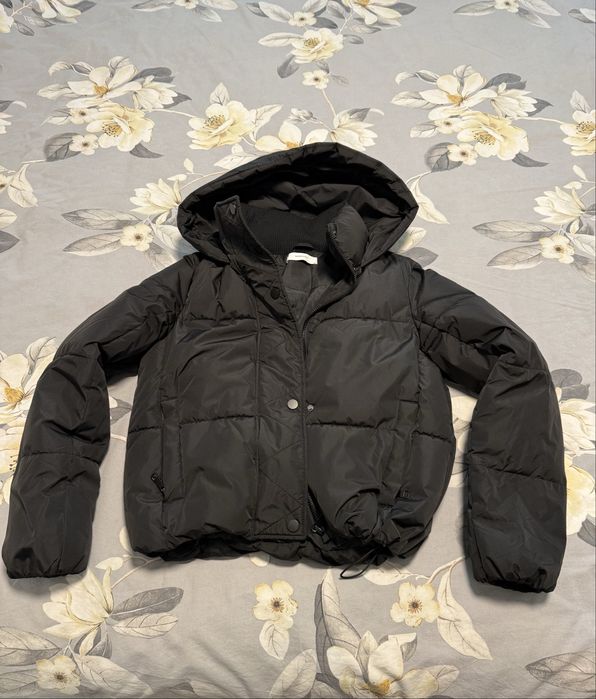 Черно късо зимно яке Reserved