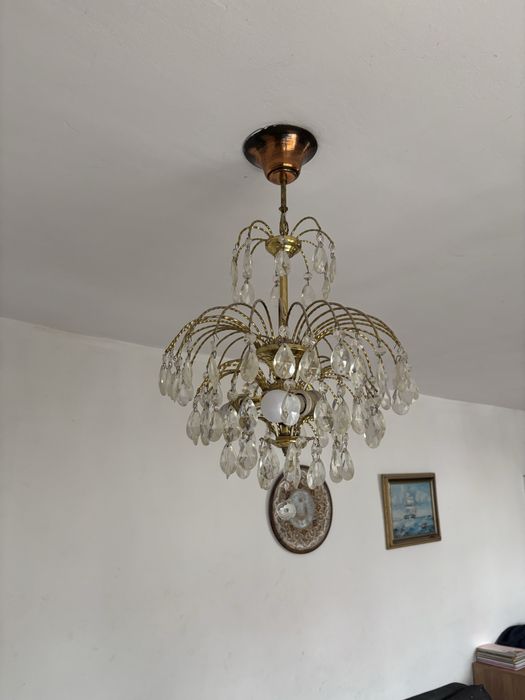 Люстра чешский хрусталь