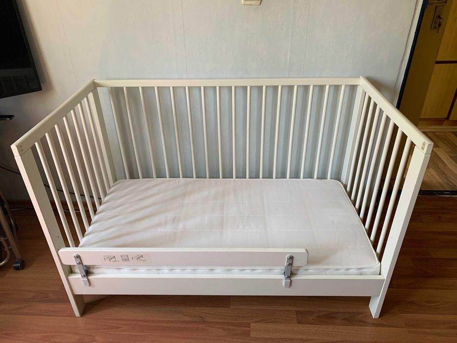Сет бебешко легло IKEA GULLIVER, матрак VYSSA - 8 см + обиколник